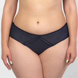 Трусики слип со средней линией талии из сетки