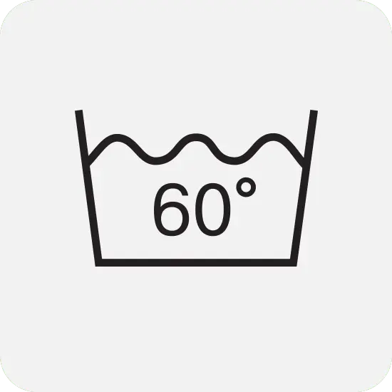 Знак стирки в машинке с числом 30°C, 40°C, 60°C