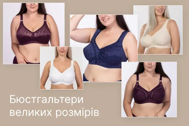 Бюстгальтери великих розмірів